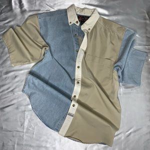 Custom oversized button up